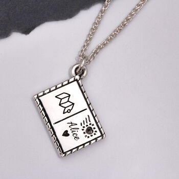 Postcard Personalised Silver Charm, 8 of 12