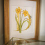 D Is For Daffodils Hand Gilded Print, thumbnail 2 of 5