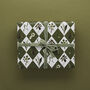 Christmas Gift Wrap Carnivalesque Green Harlequin, thumbnail 4 of 4