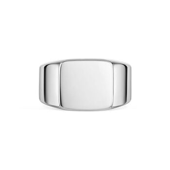 Rectangular Signet Ring 925 Solid Silver, 6 of 6