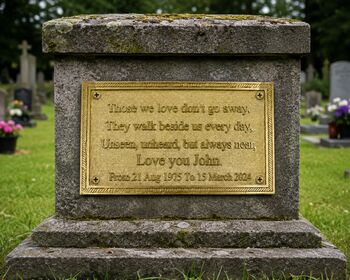 Personalised Solid Brass Memorial And House Address Plaques, 2 of 6