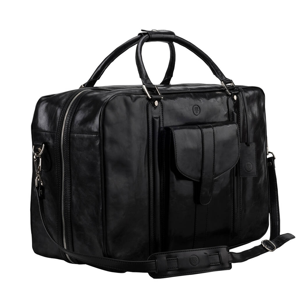 The Finest Italian Men's Leather Suitcase. 'Maurizio' By Maxwell Scott