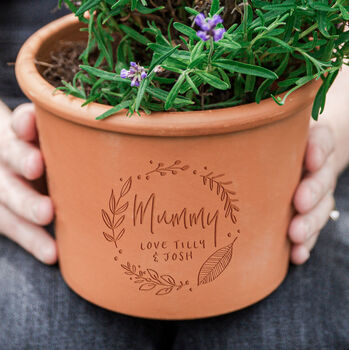 Engraved Handwritten Name Pot, 2 of 7