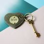 Personalised Leather Heart Keyring, thumbnail 1 of 5