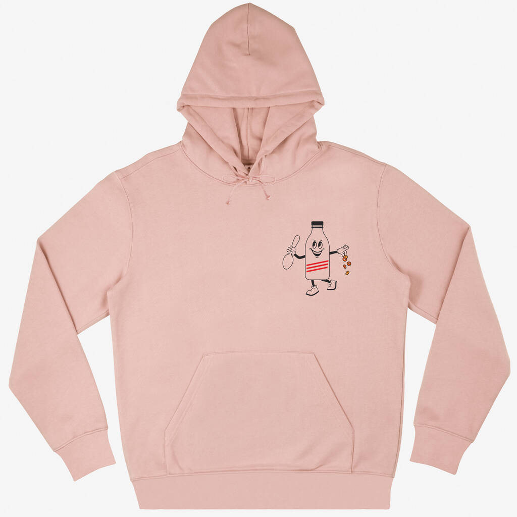 Cereal Killer Unisex Graphic Hoodie In Peach, 1 of 2