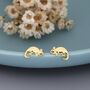 Sterling Silver Tiny Chameleon Stud Earrings, thumbnail 2 of 8