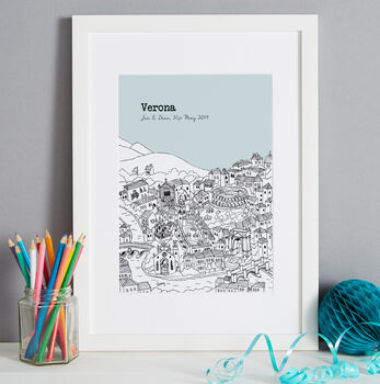 Personalised Wedding Gift 'Our Special City', 10 of 12