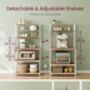 Bakers Rack Coffee Bar Kitchen Shelf Unit, thumbnail 7 of 8