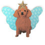 Brown Poodle Tree Topper, thumbnail 2 of 4