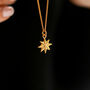 North Star Pendant Necklace In Sterling Silver, thumbnail 2 of 10