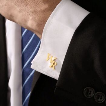 Personalised Men’s Monogram Initial Cufflinks, 5 of 5