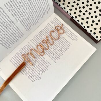 Personalised Wire Bookmark Gift For Dad, 4 of 9