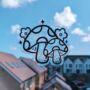 Mushroom Floral Suncatcher Sticker, thumbnail 1 of 4