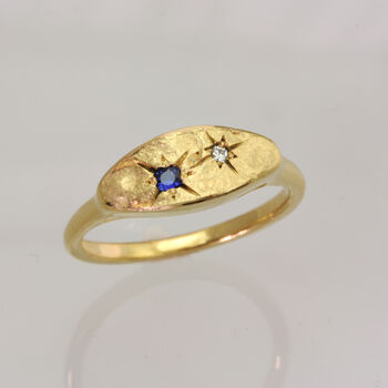 Personalised Universe Birthstone Couple Ring, 2 of 10