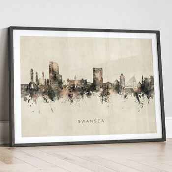 Swansea Skyline Cityscape Art Print, 12 of 12