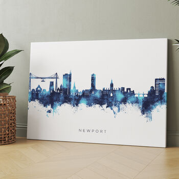 Newport Skyline Cityscape Art Print, 7 of 12
