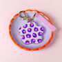 Pink And Purple, Leopard Print Mirror Keyring, thumbnail 4 of 7