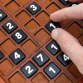 Large Deluxe Wooden Sudoku Puzzle Game, 4 of 6