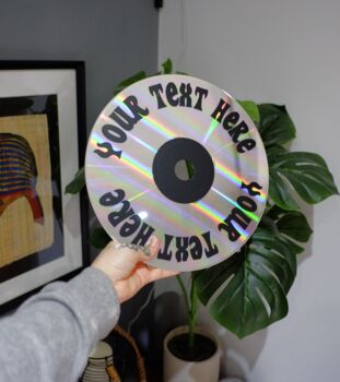 Personalised Upcycled 12' Laser Disc Decor, 6 of 8