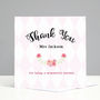 Personalised Floral Teacher Thank You Card, thumbnail 1 of 2