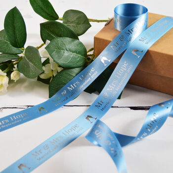 Wedding 25mm Personalised Printed Ribbon, 2 of 10