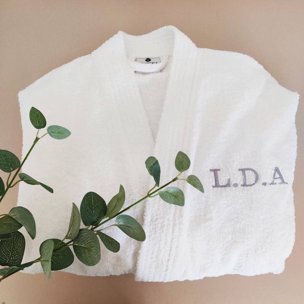 personalised toweling robe