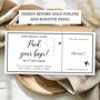 Holiday Scratch To Reveal Card, Gold Foil Birthday Voucher, Scratch Off Ticket, thumbnail 2 of 3
