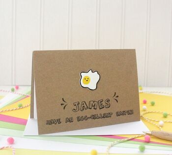 Personalised Egg Cellent Easter Card, With Fried Egg, 5 of 9