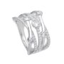 Capri White Gold Lab Grown Diamond Band Ring, thumbnail 5 of 6