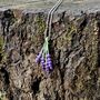 Lavender Purple Flower Necklace, thumbnail 1 of 6