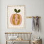 Cute Peach Nursery Art Print, thumbnail 2 of 3