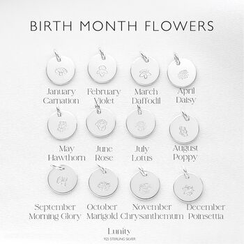 Mama To Be, Personalised Birth Month Initial Necklace, 5 of 8