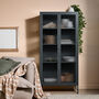 Tall Taylor Glass Cabinet In Ash, thumbnail 1 of 6