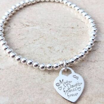 Sterling Silver Mother And Daughter Bracelet, 3 of 6