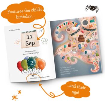 'The Birthday BOO!' Personalised Storybook – A Birthday Gift From Grandparents, 4 of 12