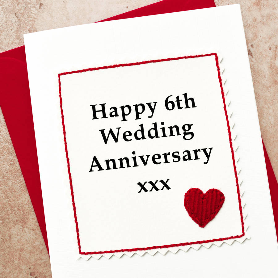 6th wedding anniversary wishes