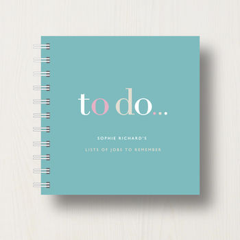 Personalised 'To Do' Lists Small Notebook, 6 of 10