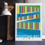 London Art Print Of The Colourful Tooting Bec Lido, thumbnail 2 of 3