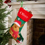 Personalised Reindeer Christmas Stocking, thumbnail 1 of 6