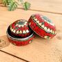 Red Mosaic Trinket Boxes | Set Of Three Or Single Box, thumbnail 4 of 5