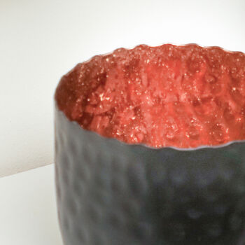 Black And Copper Tealight Holders, 4 of 5