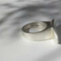 Silver Oval Ring, thumbnail 4 of 4
