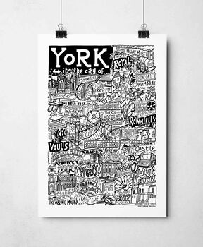 York Landmarks Print, 4 of 10