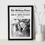 Personalised Wedding Gift, Wedding Newspaper Print, thumbnail 2 of 6