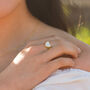 Cariad Heart Mother Of Pearl Ring | 18 K Gold Plated, thumbnail 2 of 5