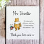 Personalised Bear Thank You Teacher Coaster Gift, thumbnail 1 of 4