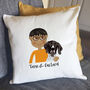 Personalised Boy Dog Lover Cushion, thumbnail 2 of 11