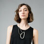 Large Modern Loop Necklace, thumbnail 1 of 7