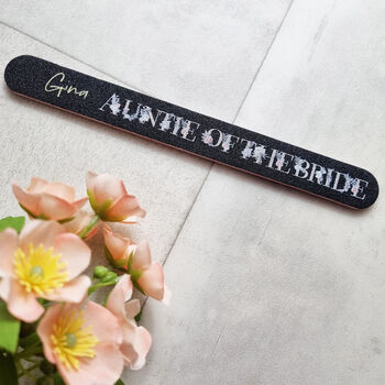 Bridal Party Personalised Nail File Gift, 4 of 5