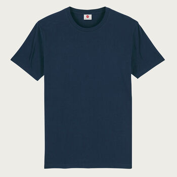 Two Pack Navy And Pale Blue Organic Plain T Shirts, 4 of 7
